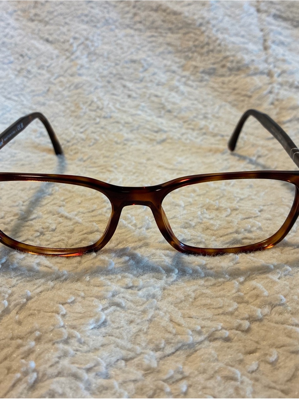 Persol 0PO 3189V 55 18 145 Brown/Clear Rectangle Frame
